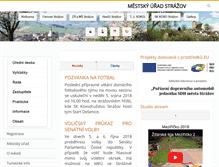 Tablet Screenshot of mesto.strazov.cz