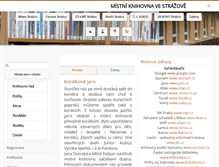 Tablet Screenshot of knihovna.strazov.cz